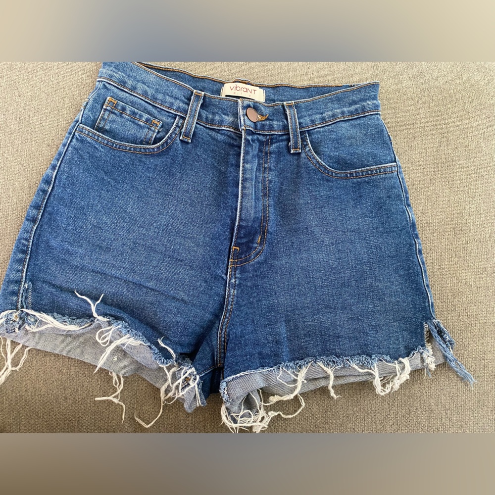 Jean short dark blue